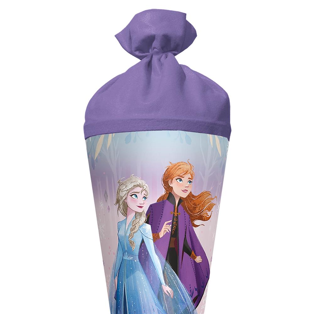 Roth Schultüte Disney Frozen, 70cm, rund, Rot(h)-Spitze, Filzverschluss