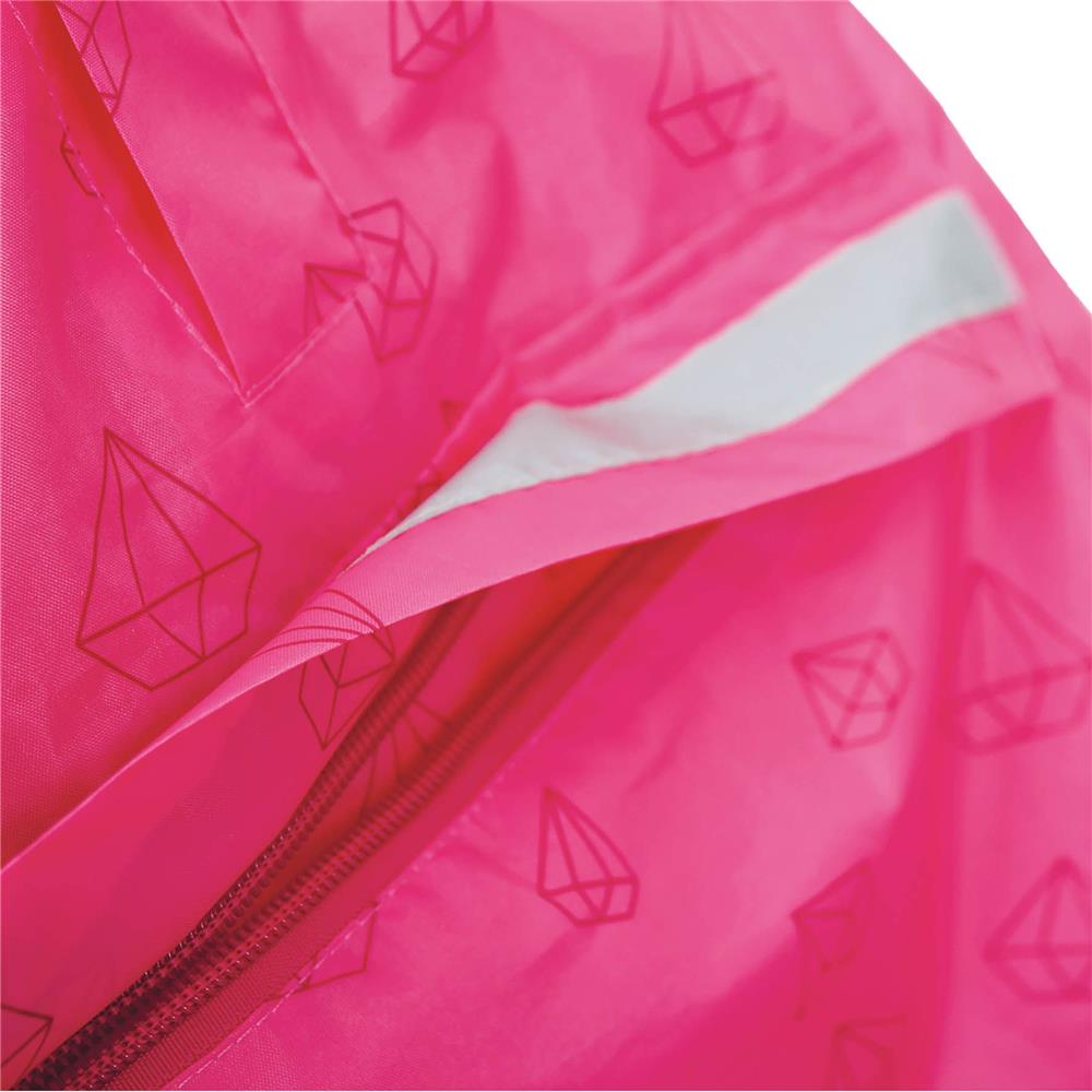 Roth ReflActions Regen-Poncho Diamant, Pink, 5-10 Jahre, mit reflektierenden Elementen
