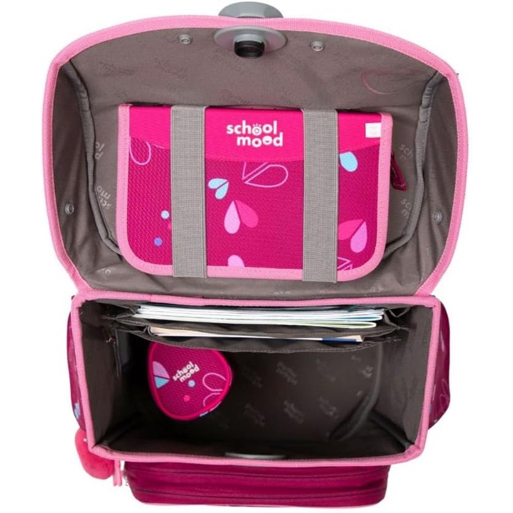 School-Mood Schulranzenset Timeless Pro Klara (Häschen), 7-teilig