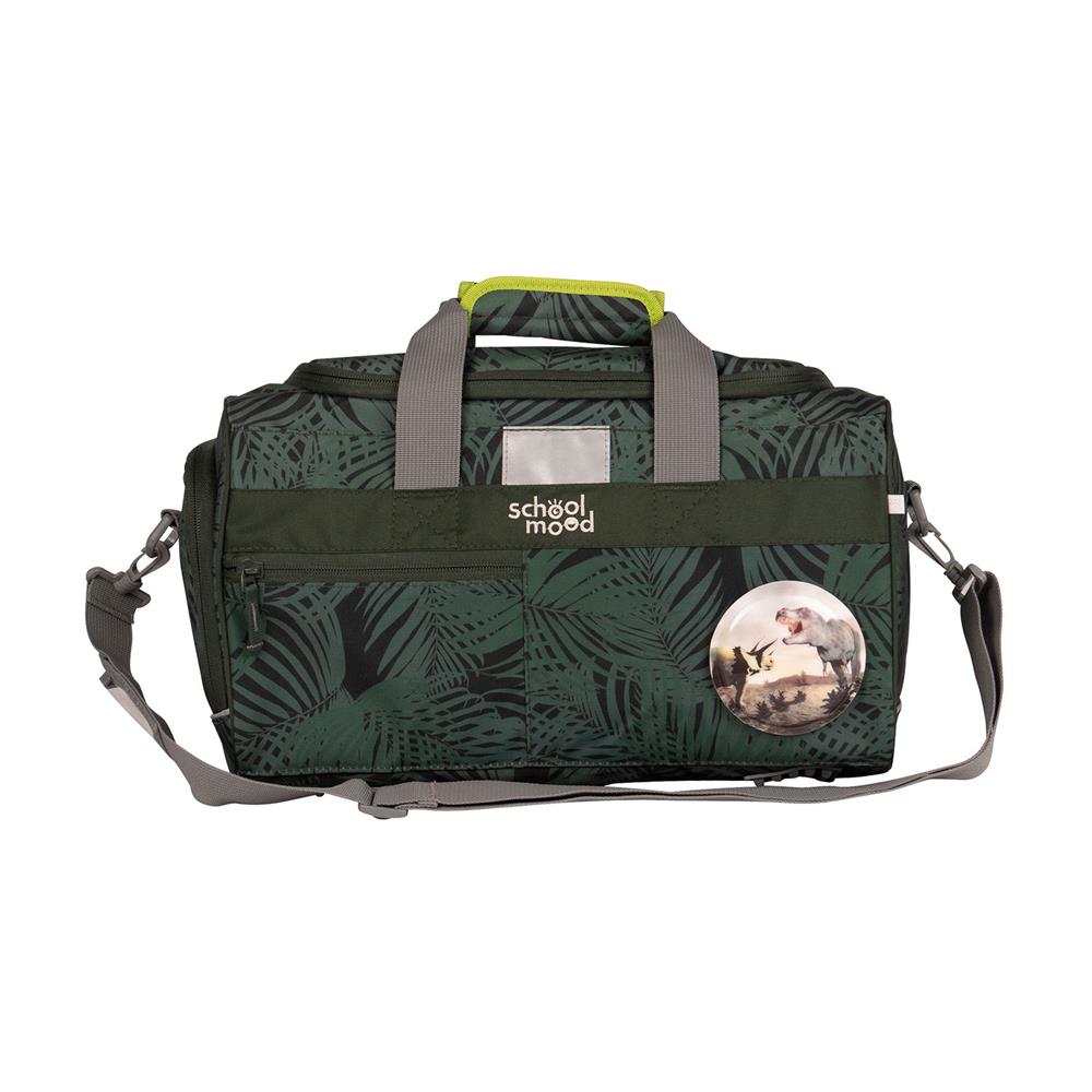 School-Mood Sporttasche Daniel (Dinosaurier, grün)