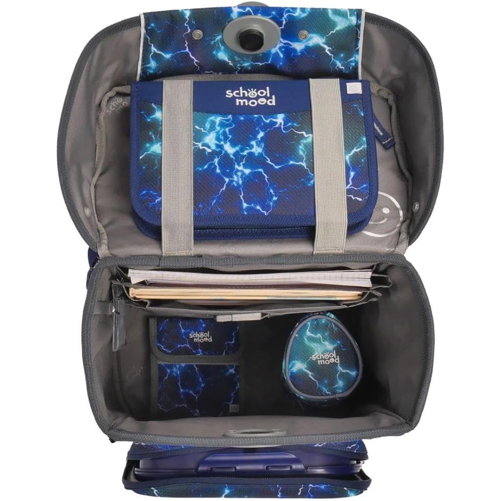 School-Mood Schulranzenset Champion Pro, Felix (Wolf), 7-teilig