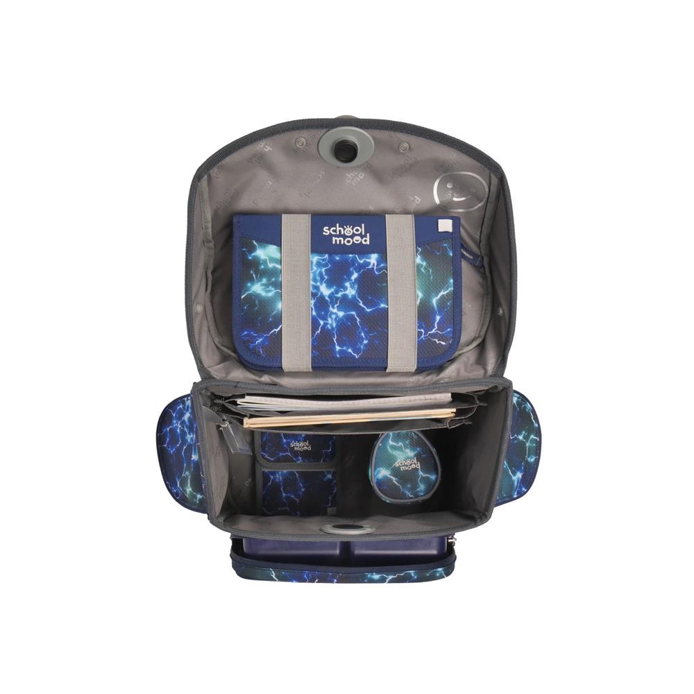 School-Mood Schulranzenset Timeless Air+ Felix (Wolf, blau)