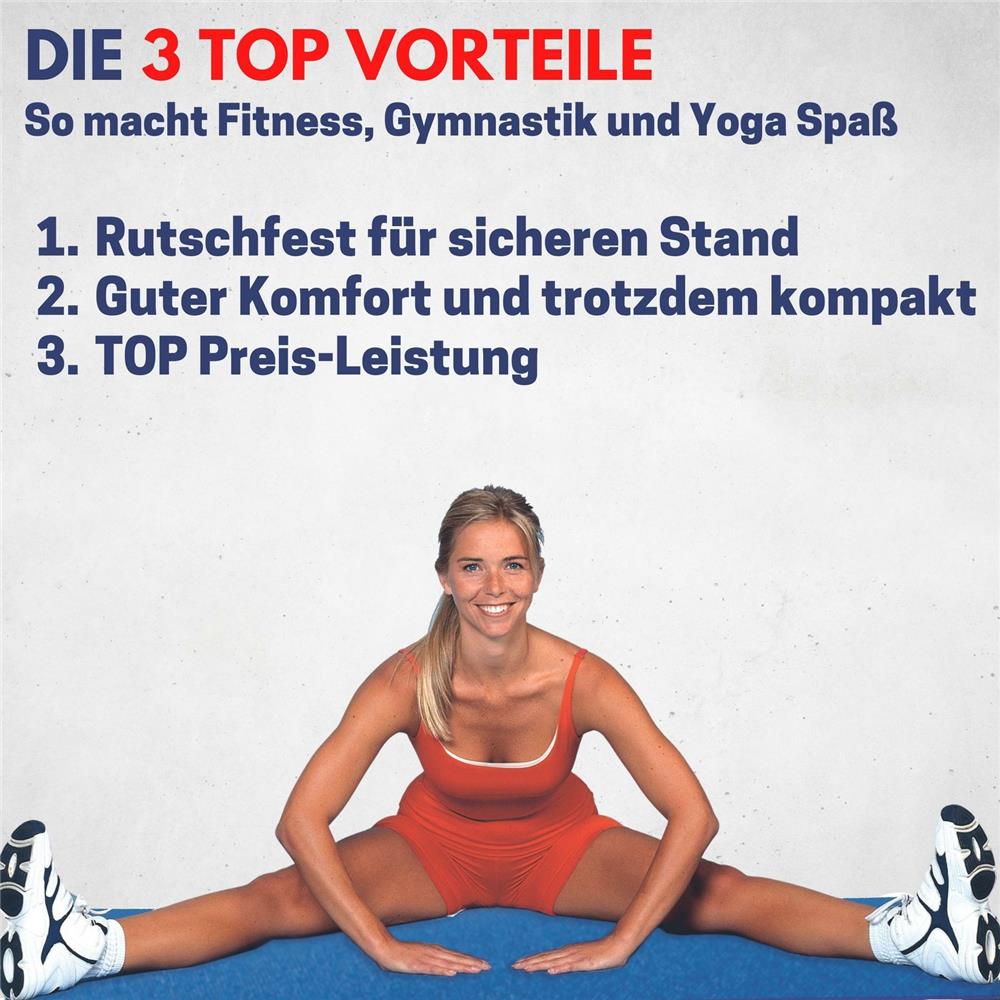 Best Sporting Yogamatte 200x60x1,3cm pink Fitnessmatte rutschfest