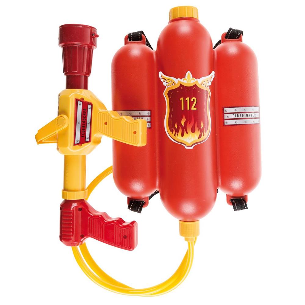 Idena Rollenspielzeug - Feuerwehr-Wasserspritze mit Wassertank