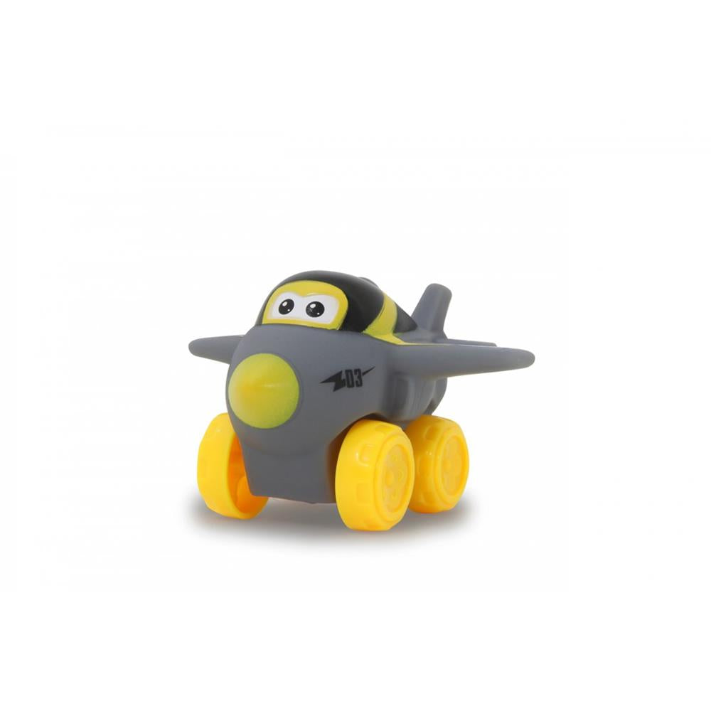 Jamara My First Pinchies Set B Gummi Fahrzeug Flugzeug Hubschrauber Softspielzeug Gummiauto