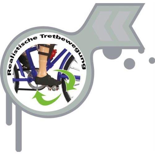 Jamara Fahrrad mit Sound und Licht Fahrradfahrer Radler batteriebetrieben Trettbewegung