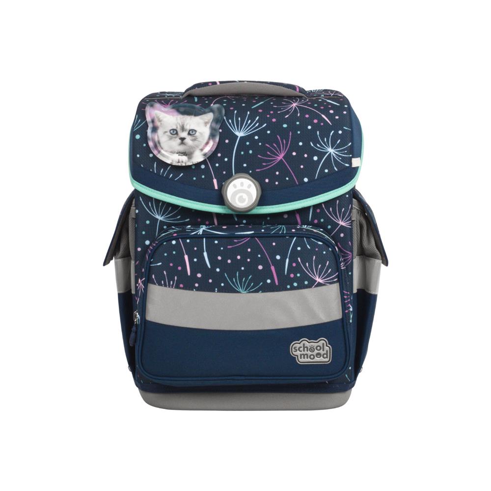 School-Mood Schulranzenset Timeless Air+ Lina (Kätzchen, blau)