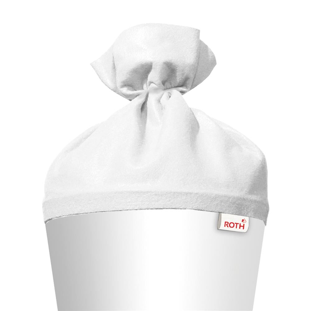 Roth Schultüte-Rohling/Basteltüte, weiß, 70cm, rund, Rot(h)-Spitze, mit Filzverschluss
