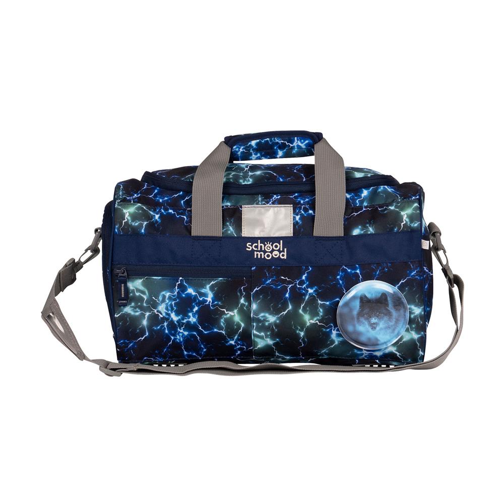 School-Mood Sporttasche Felix (Wolf, blau)