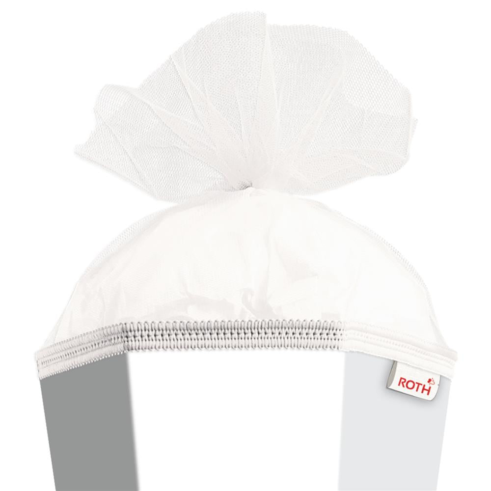 Roth Schultüte-Rohling/Basteltüte, weiß, 85cm, eckig, Rot(h)-Spitze, mit Tüllverschluss