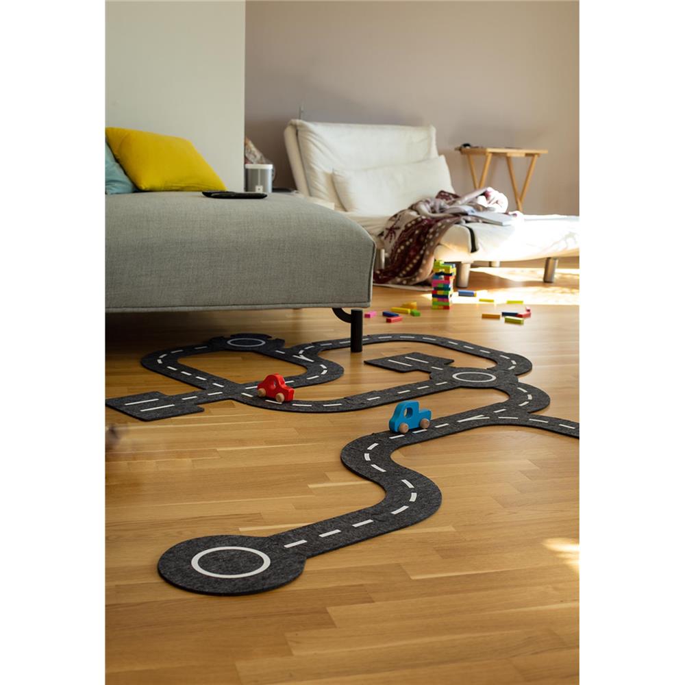 goki Spielstraße mit 2 Fahrzeugen
