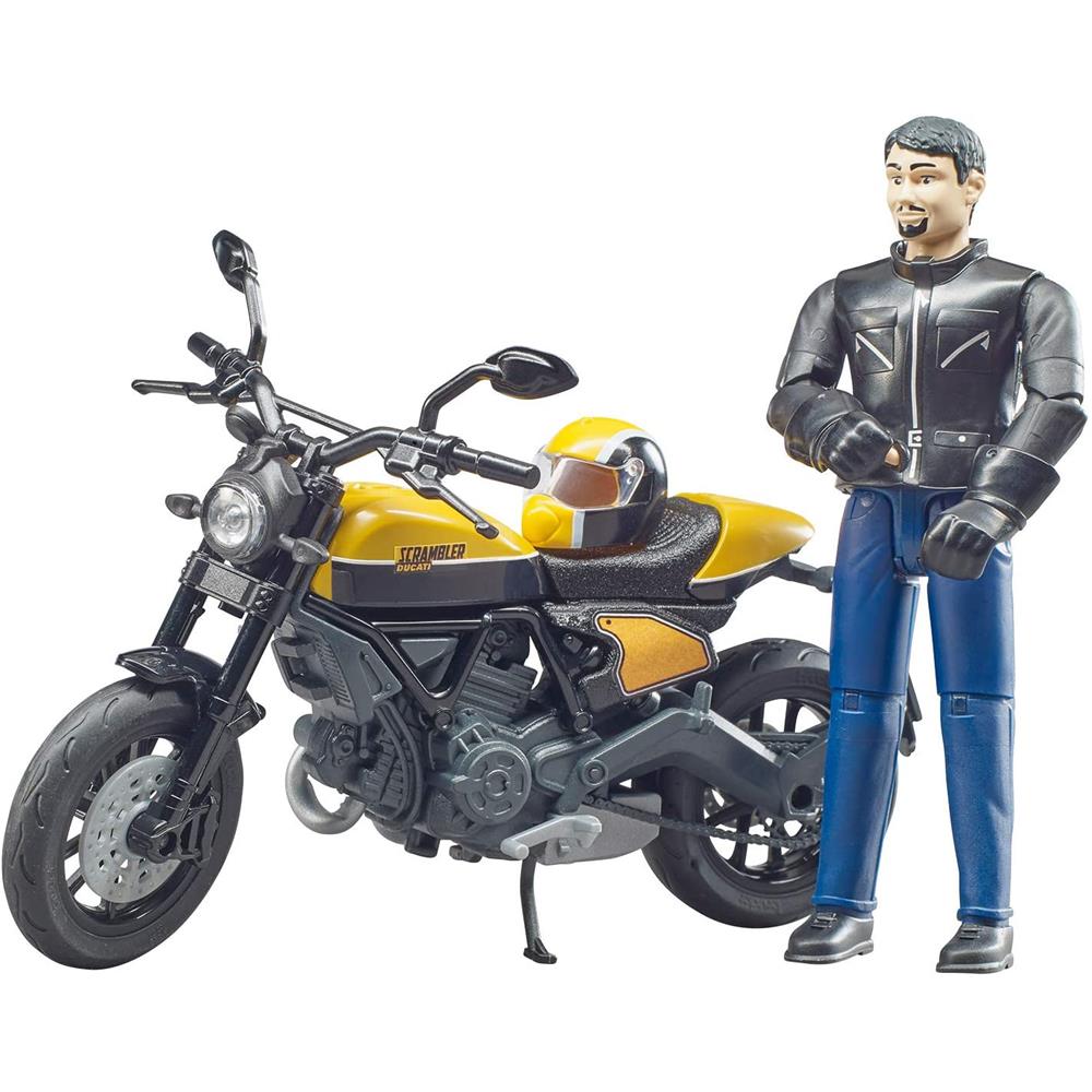 Bruder 63053 - bworld Scrambler Ducati Full Throttle mit Fahrer