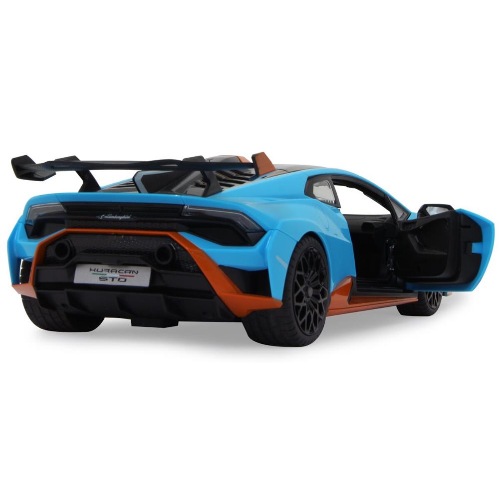 Jamara Lamborghini Huracán STO 1:14 blau 2,4GHz Tür manuell Ferngesteuertes Auto mit LED Fahrlicht