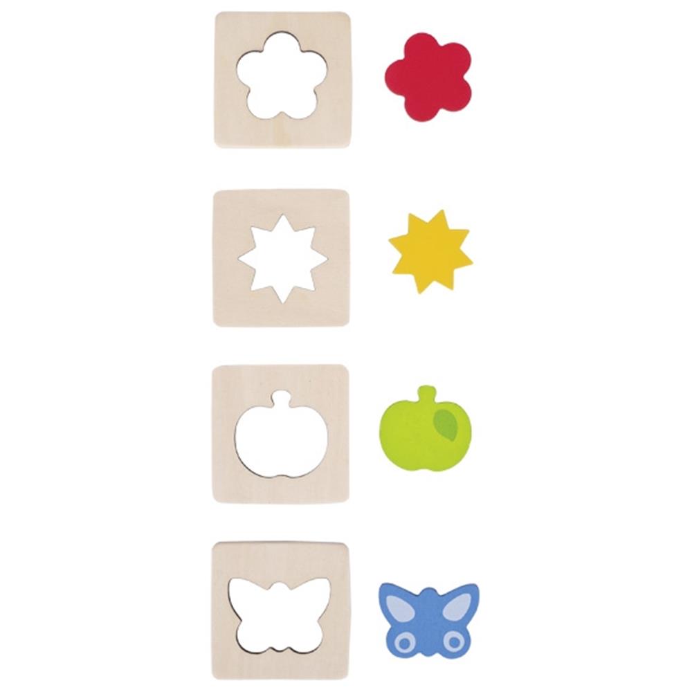 Goki Memospiel Formen ertasten - Lernspiel, Feinmotorik