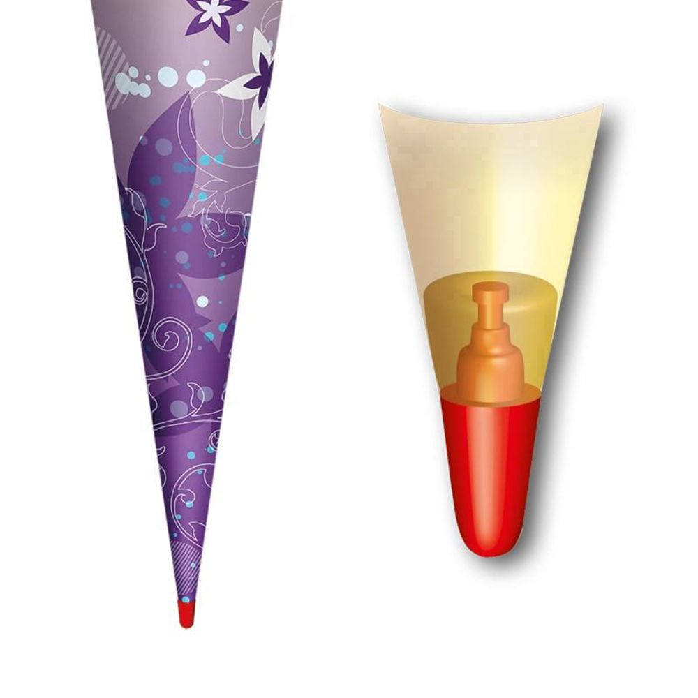 Roth Schultüte Wildpferde, 70cm, rund, Rot(h)-Spitze, Filzverschluss