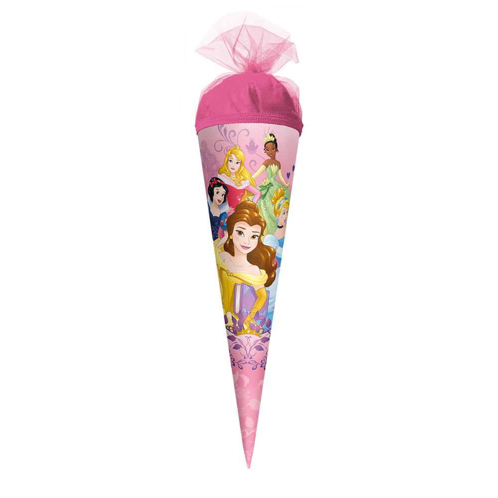 Roth Schultüte Disney Princess, 50cm, rund, Tüllverschluss