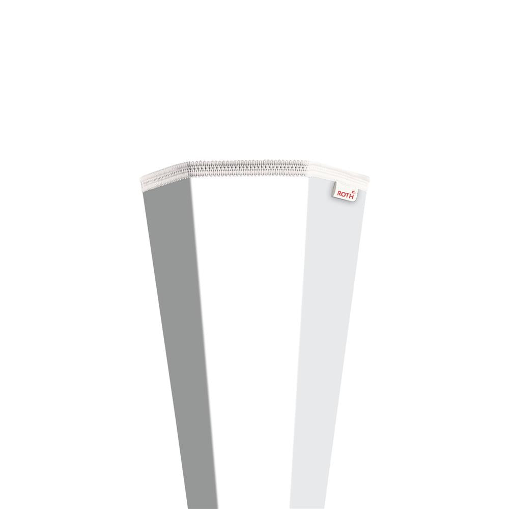 Roth Schultüte-Rohling/Basteltüte, weiß, 85cm, eckig, Rot(h)-Spitze, ohne Verschluss