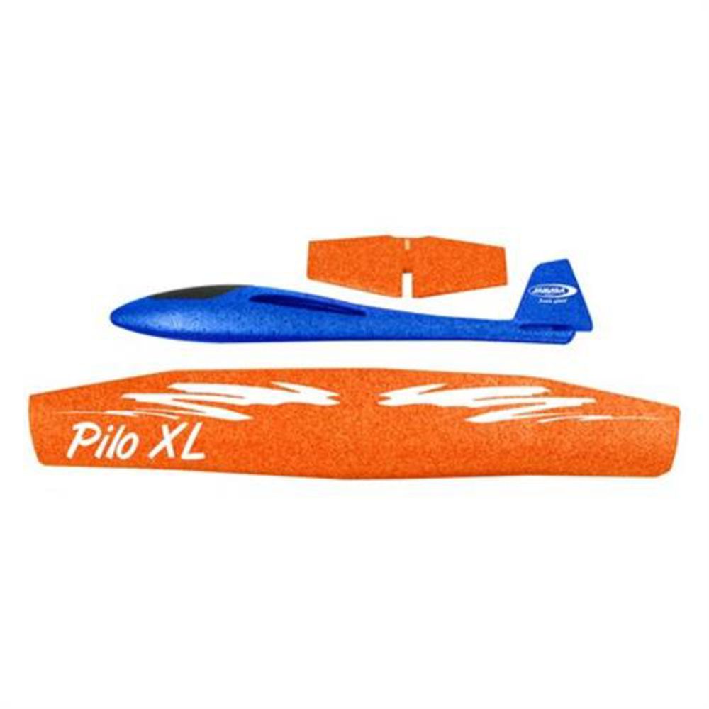 Jamara Pilo XL Schaumwurfgleiter EPP Tragfläche orange blau Flugzeug