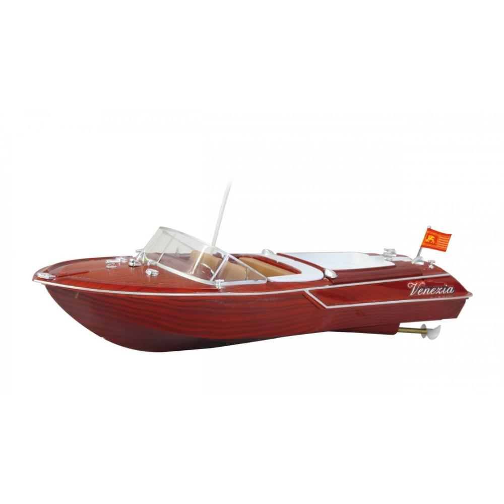 Jamara Venezia 2 Kanal 40MHz RC Boot Holzoptik Ferngesteuertes Rennboot mit Funksteuerung