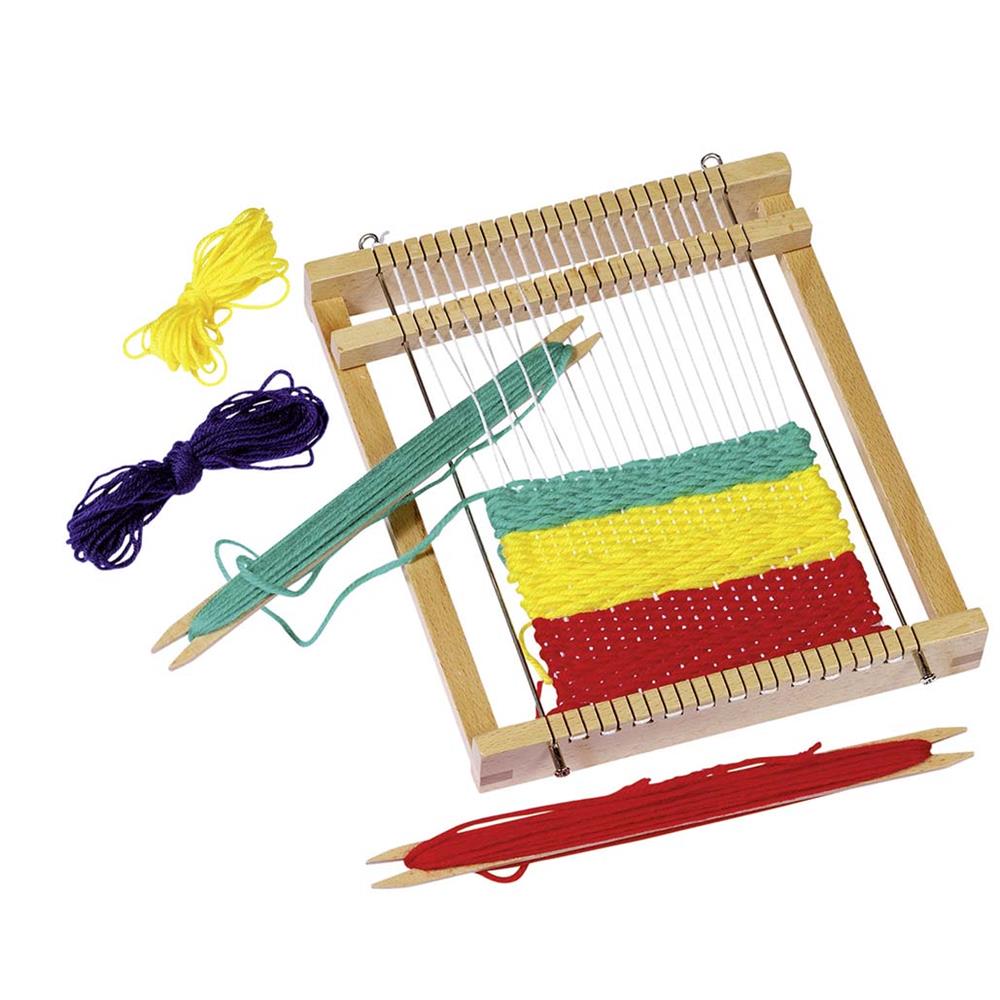 Goki Webrahmen eckig aus Holz - Kreativset Weben