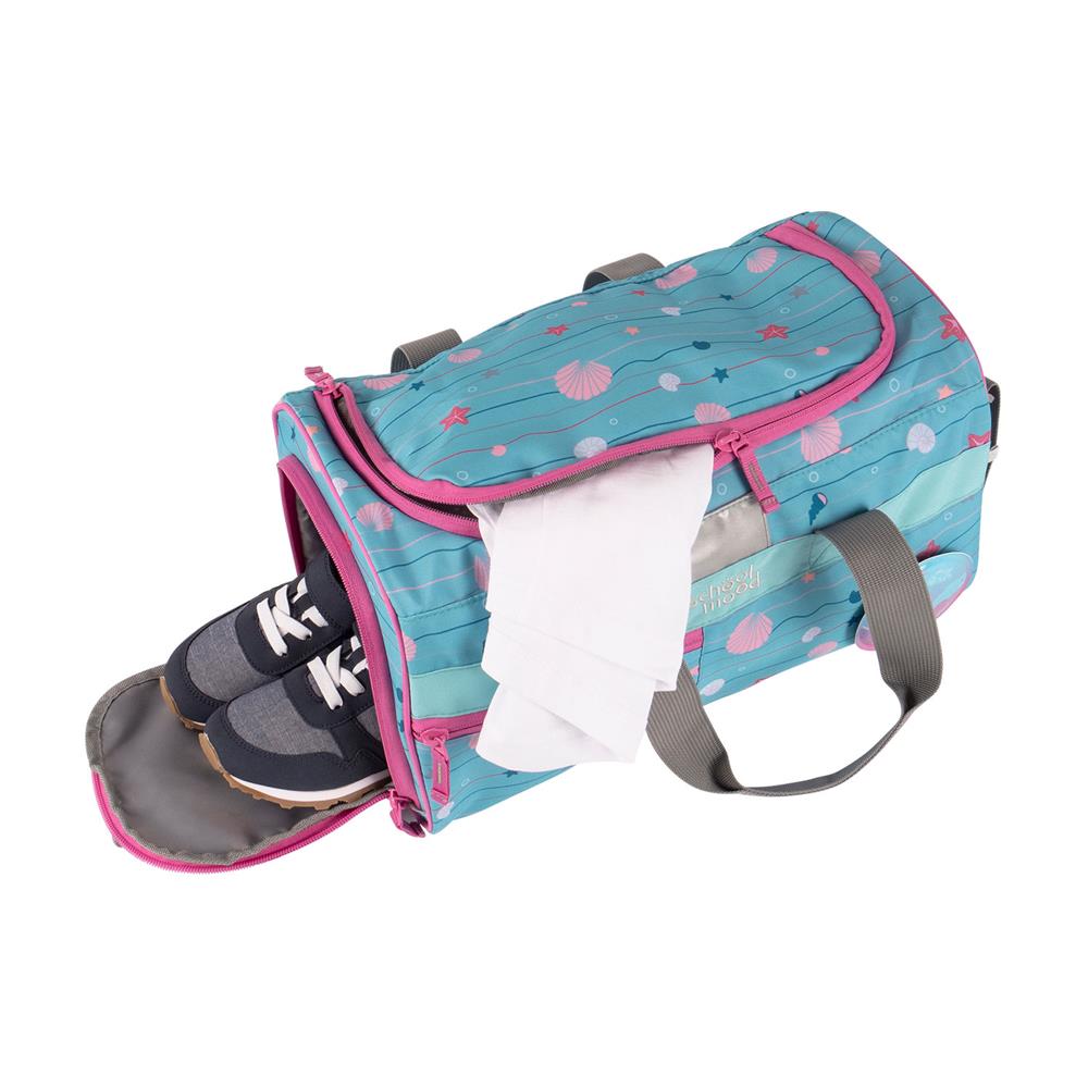 School-Mood Sporttasche Lilly (Meerjungfrau, blau)