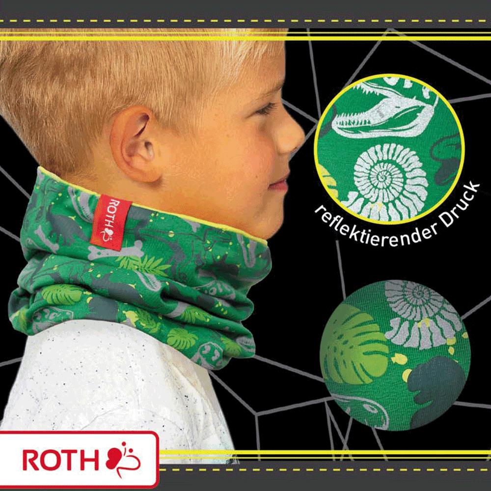 Roth ReflActions Jersey-Loop Dinosaurier T-Rex, Schlauchschal mit reflektierenden Details