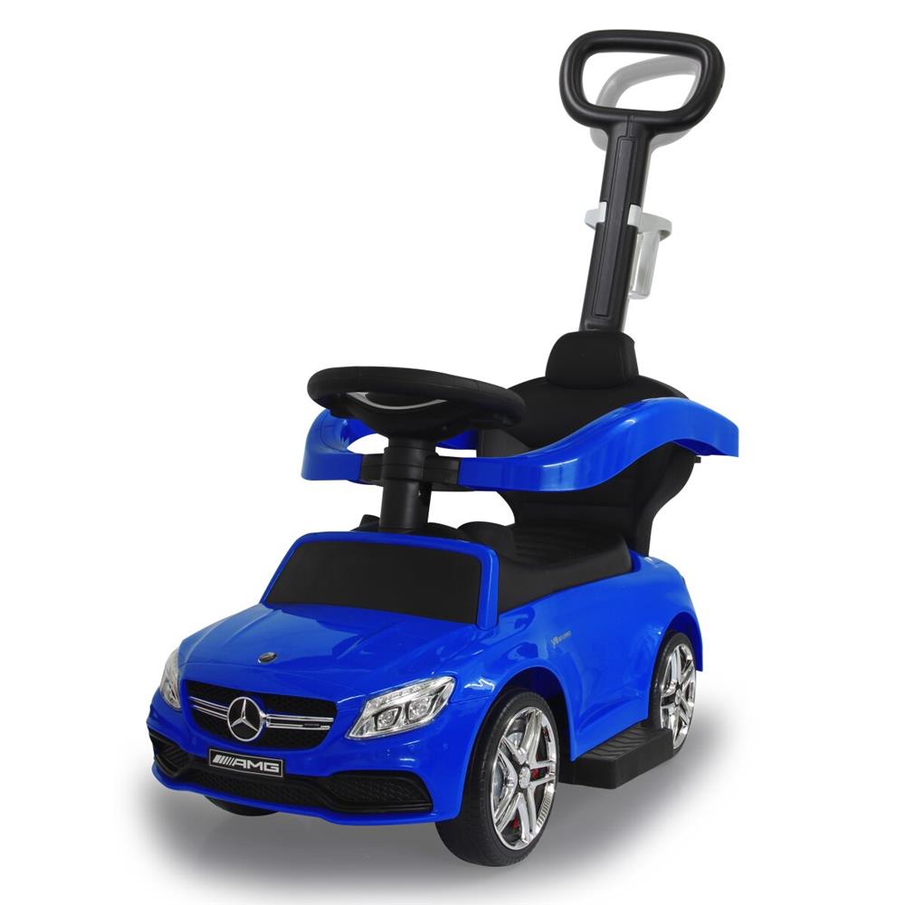 Jamara Rutscher Mercedes-AMG C 63 blau 3in1 - Rutschfahrzeug, mit Schiebestange