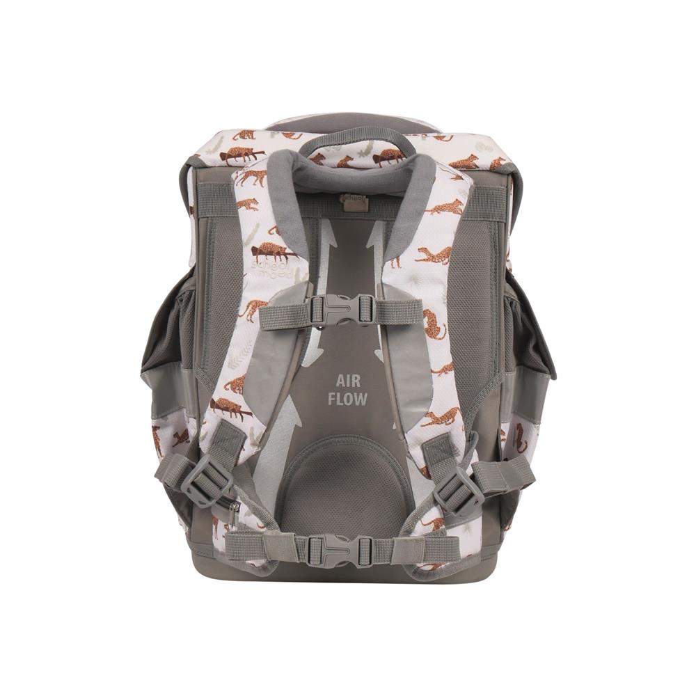 School-Mood Schulranzenset Timeless Air+ Leopard (Nordic Collection), 7-teilig