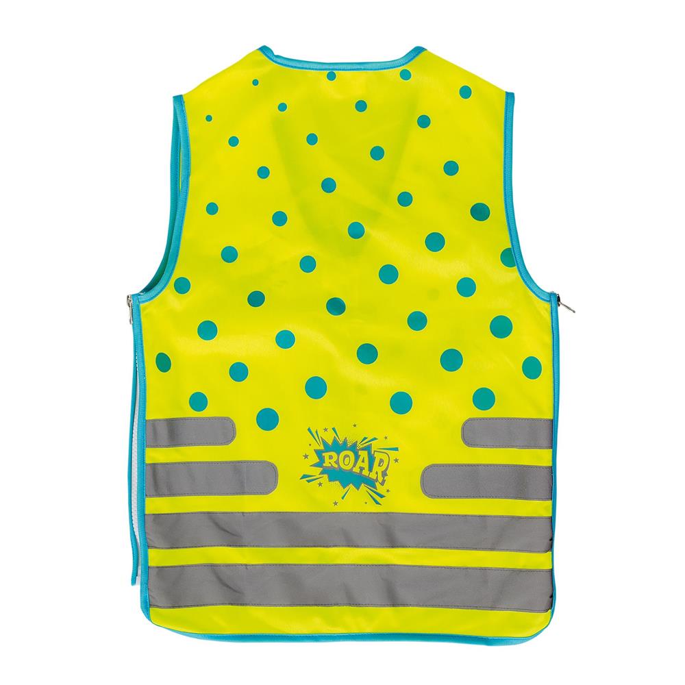 Roth ReflActions Warnweste für Kinder Roar, Gelb, mit reflektierenden Elementen, erweiterbar