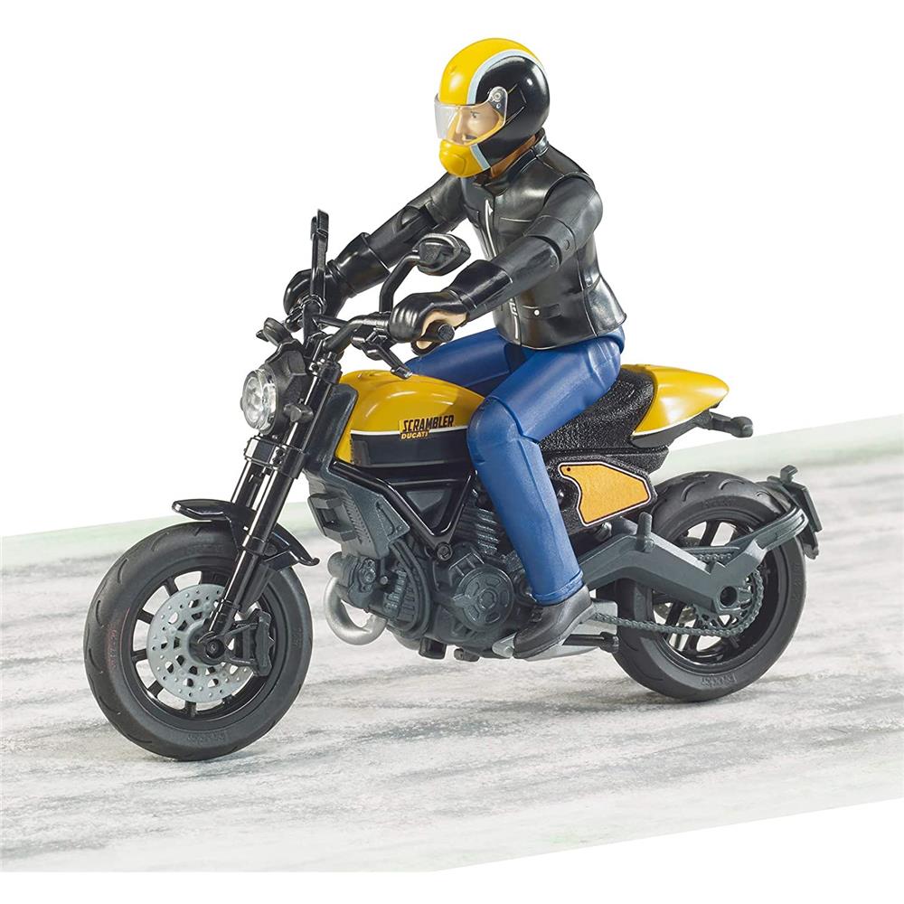 Bruder 63053 - bworld Scrambler Ducati Full Throttle mit Fahrer