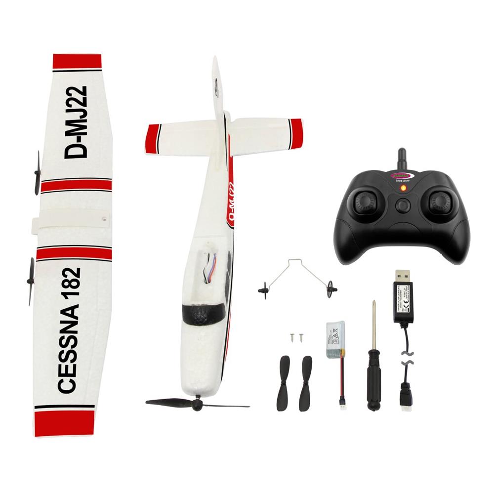 Jamara Cessna 182 RC Flugzeug 2,4GHz Gyro 2CH Anfänger