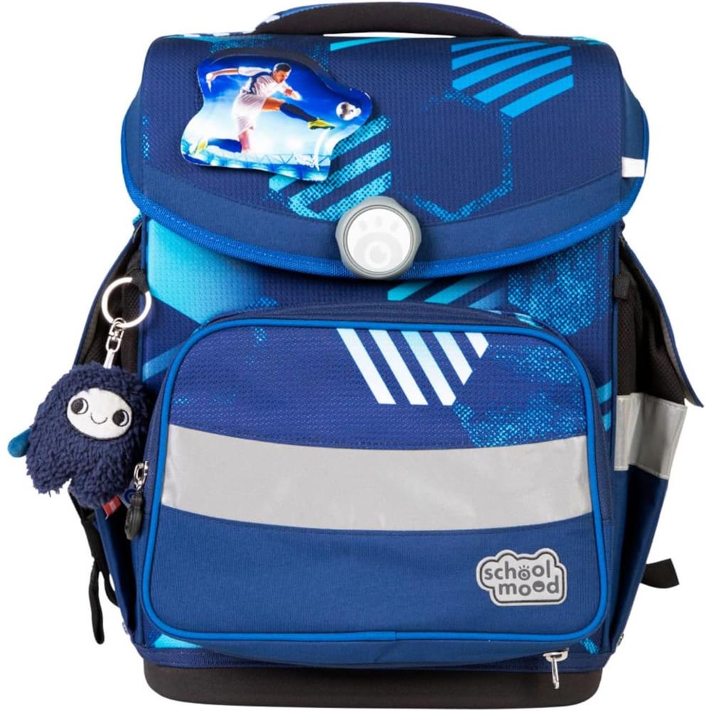 School-Mood Schulranzenset Timeless Pro Jonas (Fußball), 7-teilig