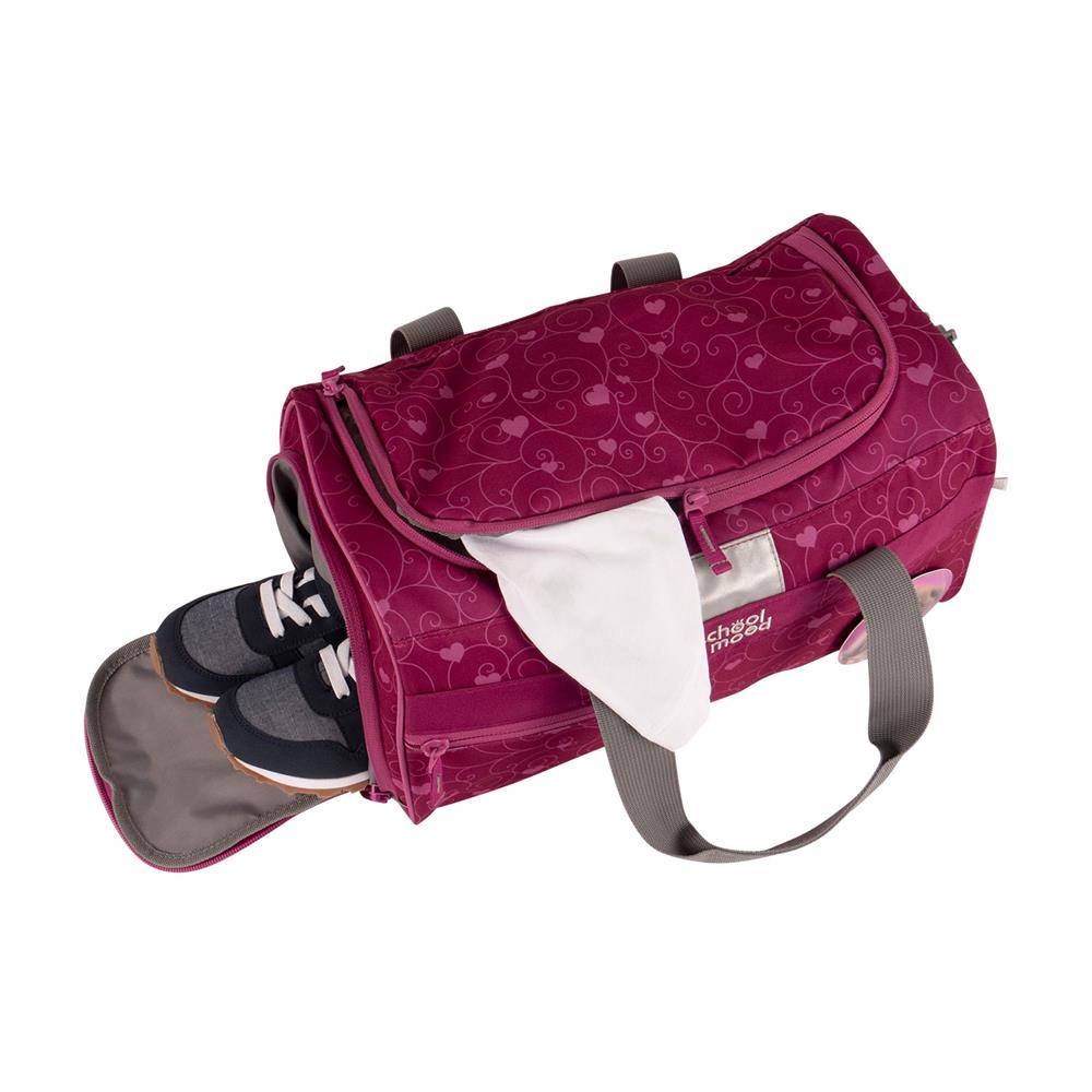 School-Mood Sporttasche Hannah (Hase, pink)