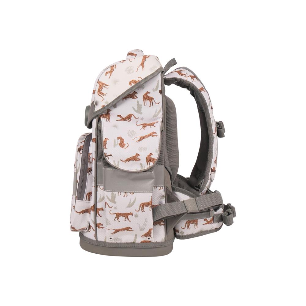 School-Mood Schulranzenset Timeless Air+ Leopard (Nordic Collection), 7-teilig