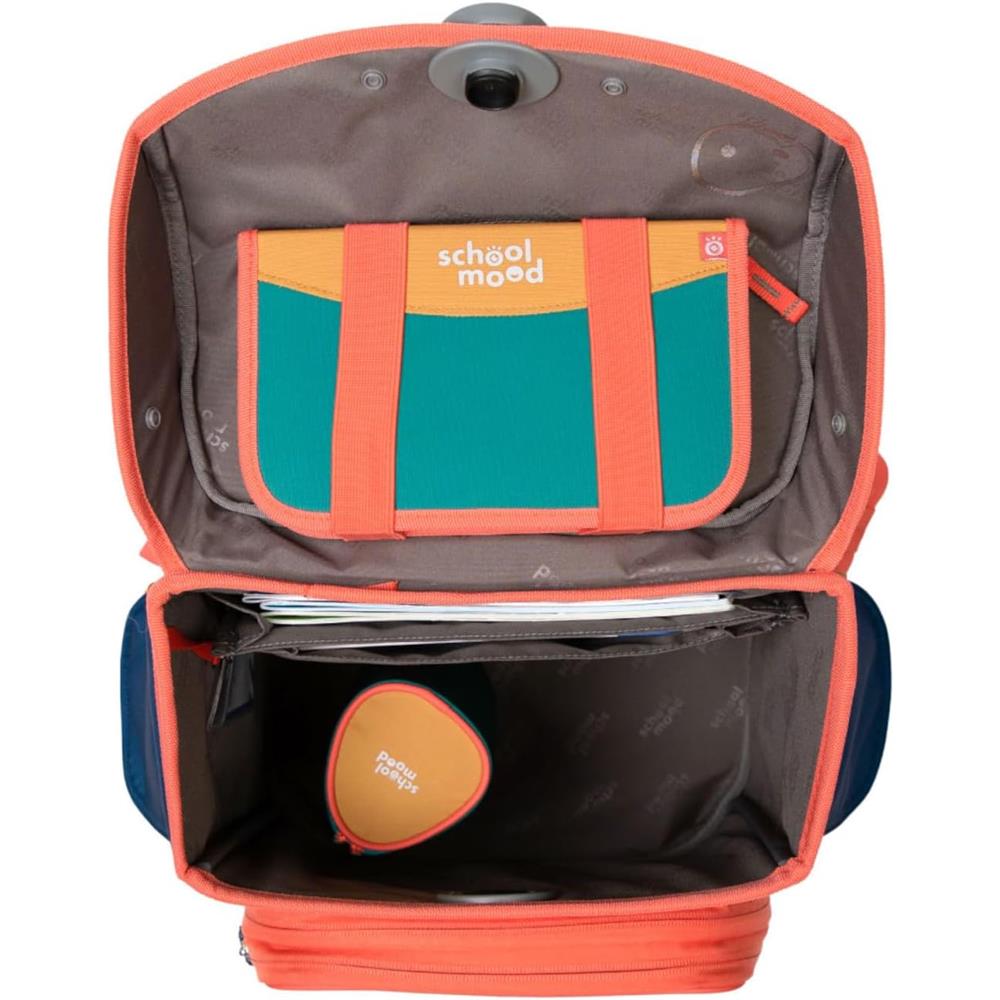 School-Mood Schulranzenset Timeless Pro Happy Emerald (Happy Colours Collection), 6-teilig