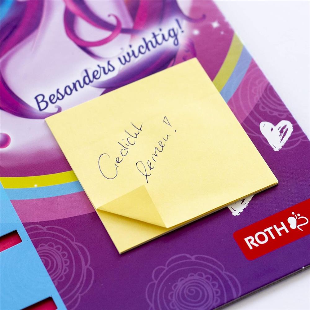 Roth Klipp&Klar Stundenplan Steck Fix, Einhornportrait, A3, Kinder-Wochenplan