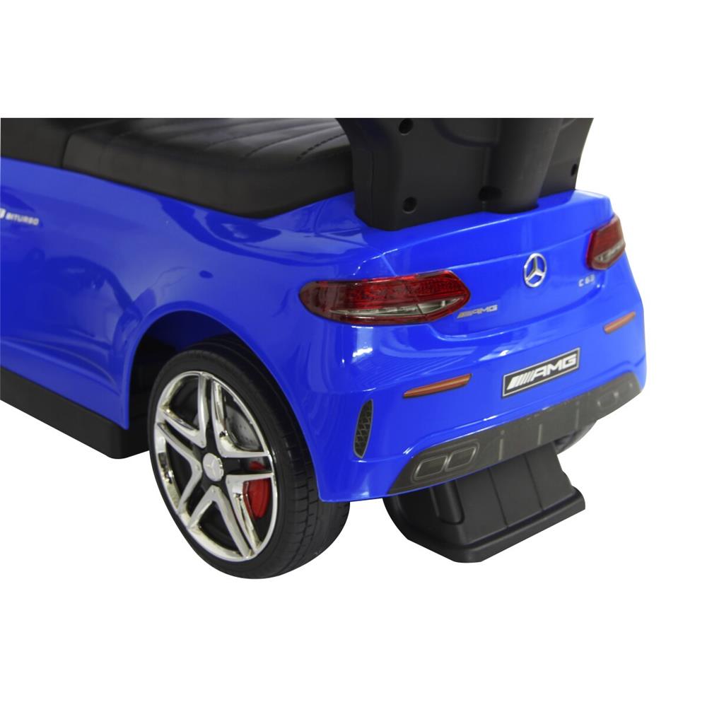 Jamara Rutscher Mercedes-AMG C 63 blau 3in1 - Rutschfahrzeug, mit Schiebestange