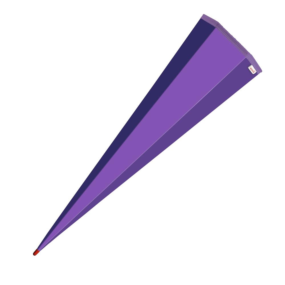 Roth Schultüte-Rohling/Basteltüte, lila, 85cm, eckig, Rot(h)-Spitze, ohne Verschluss