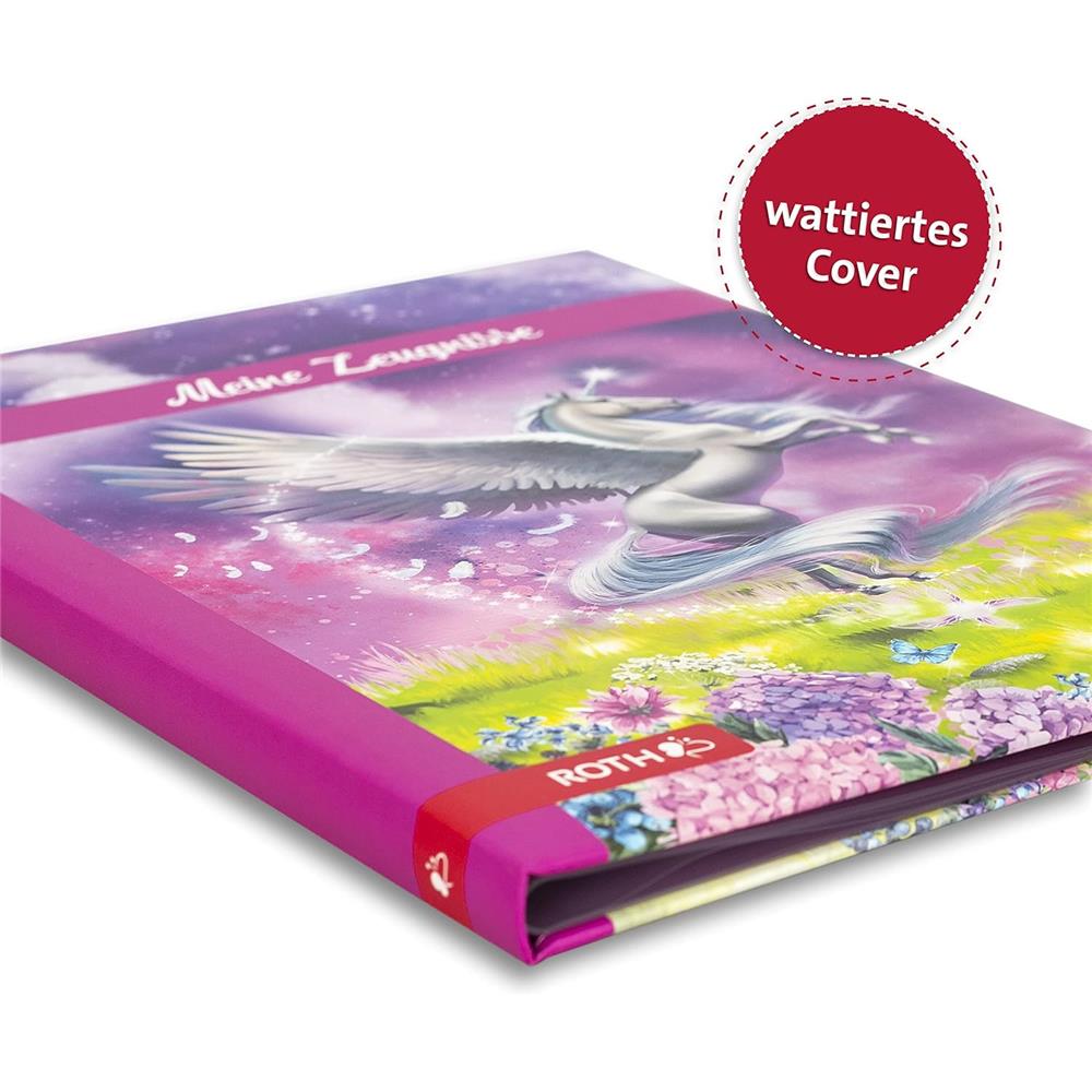 Roth Zeugnismappe Pegasus, mit 10 A4 Klarsichthüllen