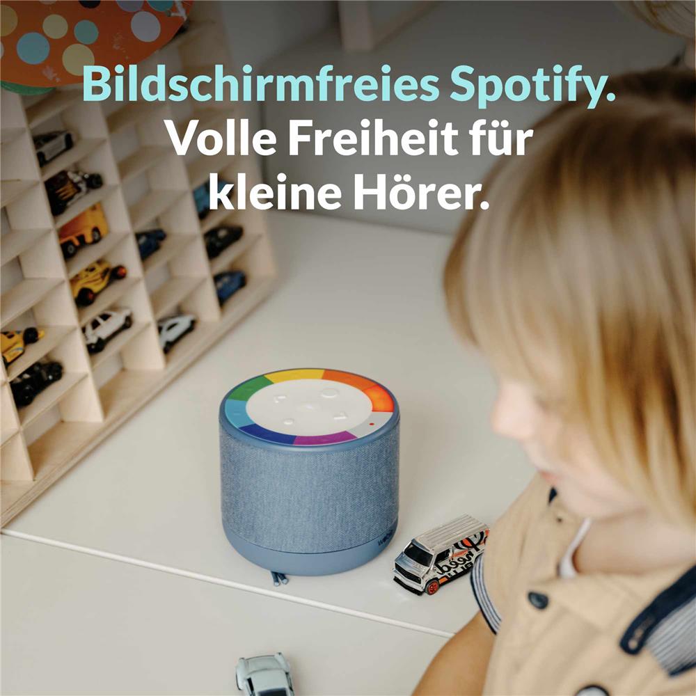 Wobie Box Blau Kinder Musikbox mit Spotify, WLAN, Bluetooth, SD-Slot & Kopfhöreranschluss
