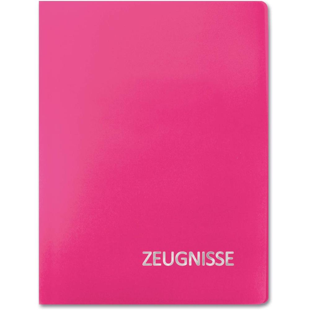 Roth Zeugnismappe Basic Magenta, mit 20 A4 Klarsichthüllen