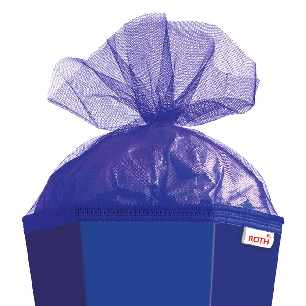 Roth Schultüte-Rohling/Basteltüte, ultramarinblau, 85cm, eckig, Rot(h)-Spitze, mit Tüllverschluss