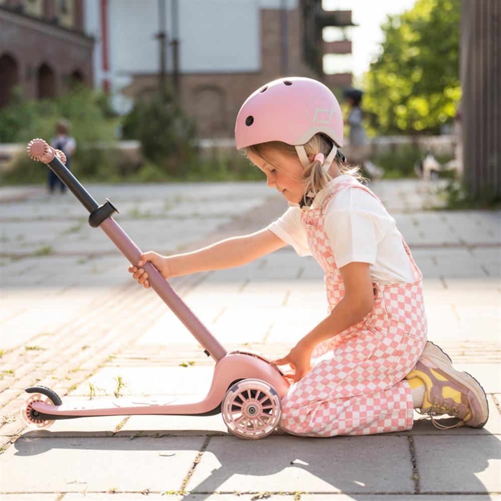 Scoot & Ride Highwaykick 3S Scooter, rose - Kinderroller, ab 3 Jahren