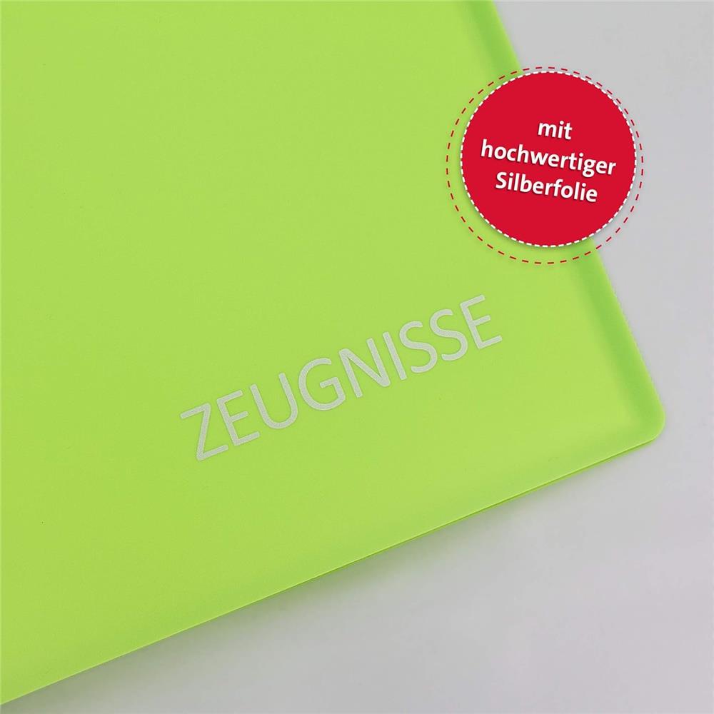 Roth Zeugnismappe Basic Grün, mit 20 A4 Klarsichthüllen
