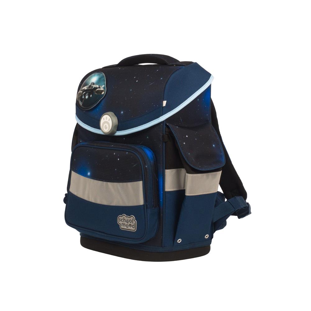 School-Mood Schulranzenset Timeless Air+ Moritz (Weltall, blau)