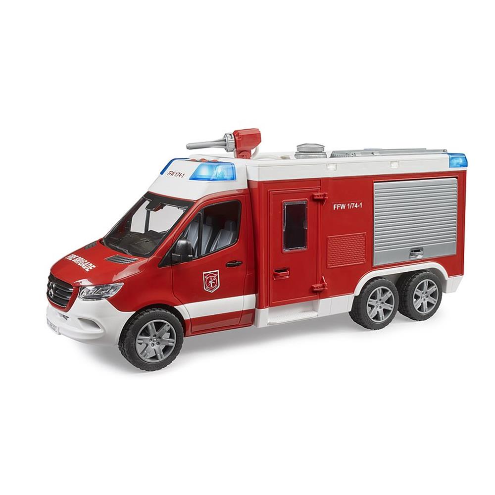 Bruder 02680 - Mercedes Benz Sprinter Feuerwehrrüstwagen, 1:16, mit Licht & Sound Modul