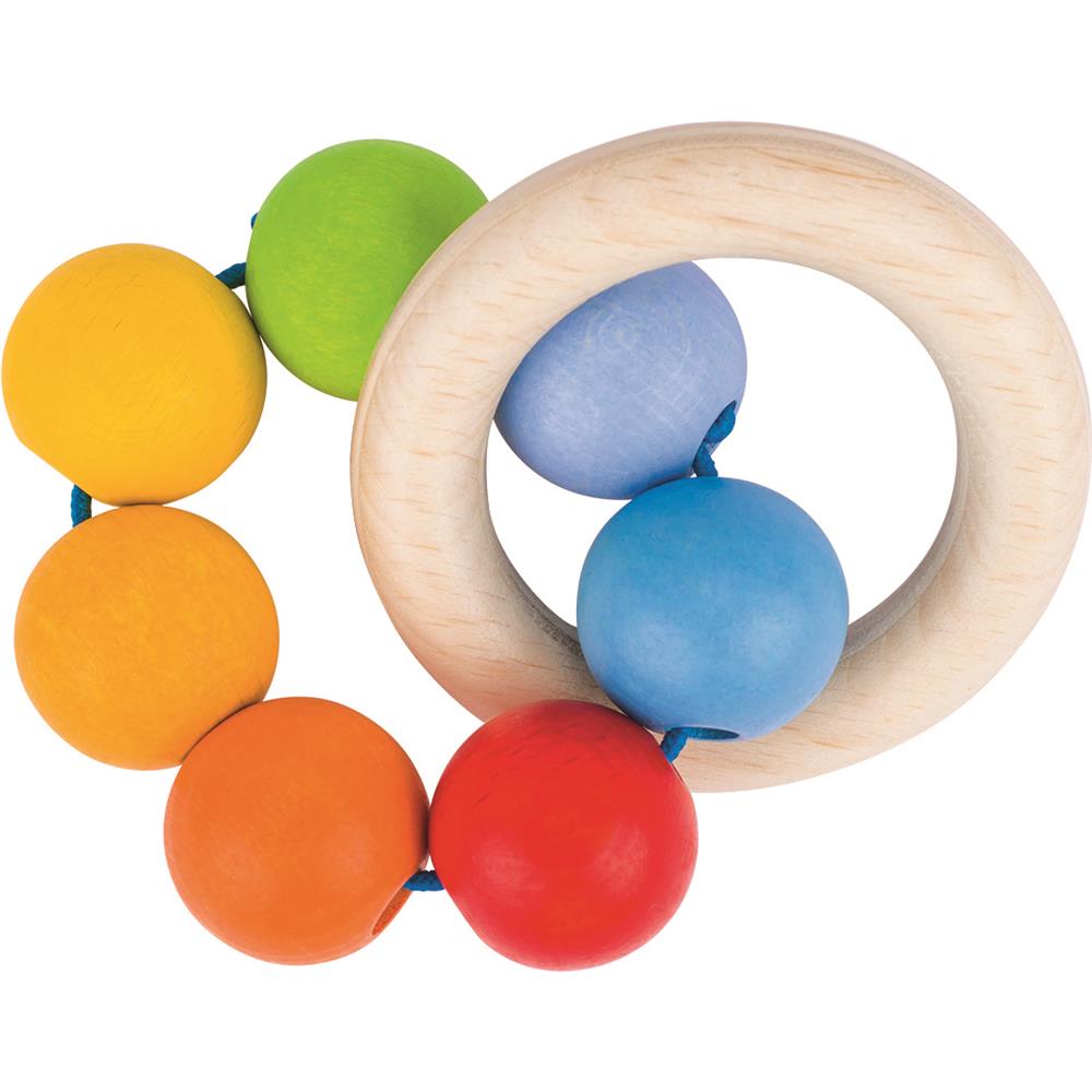 goki Greifling Regenbogen – Holzspielzeug für Kinder ab 6 Monaten