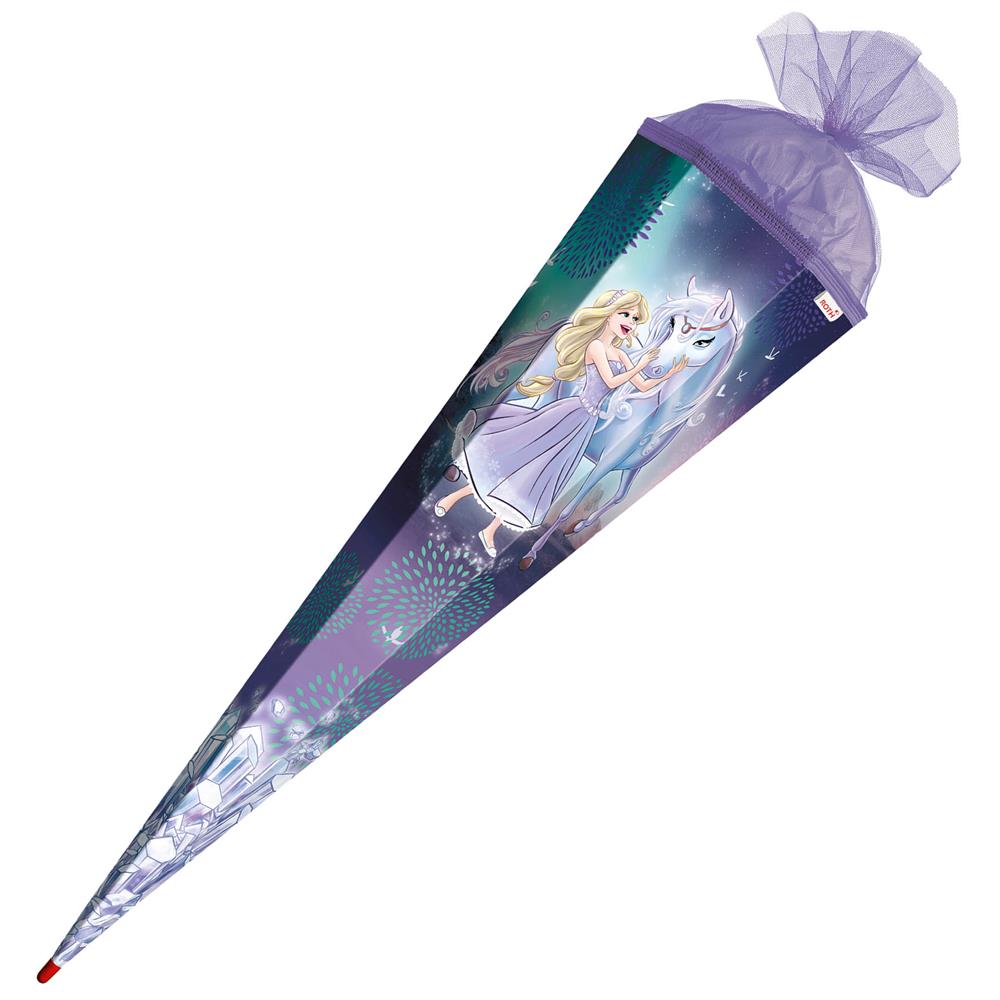 Roth Extra große XXL Schultüte Königin im Eis, 100cm, eckig, Rot(h)-Spitze, Tüllverschluss