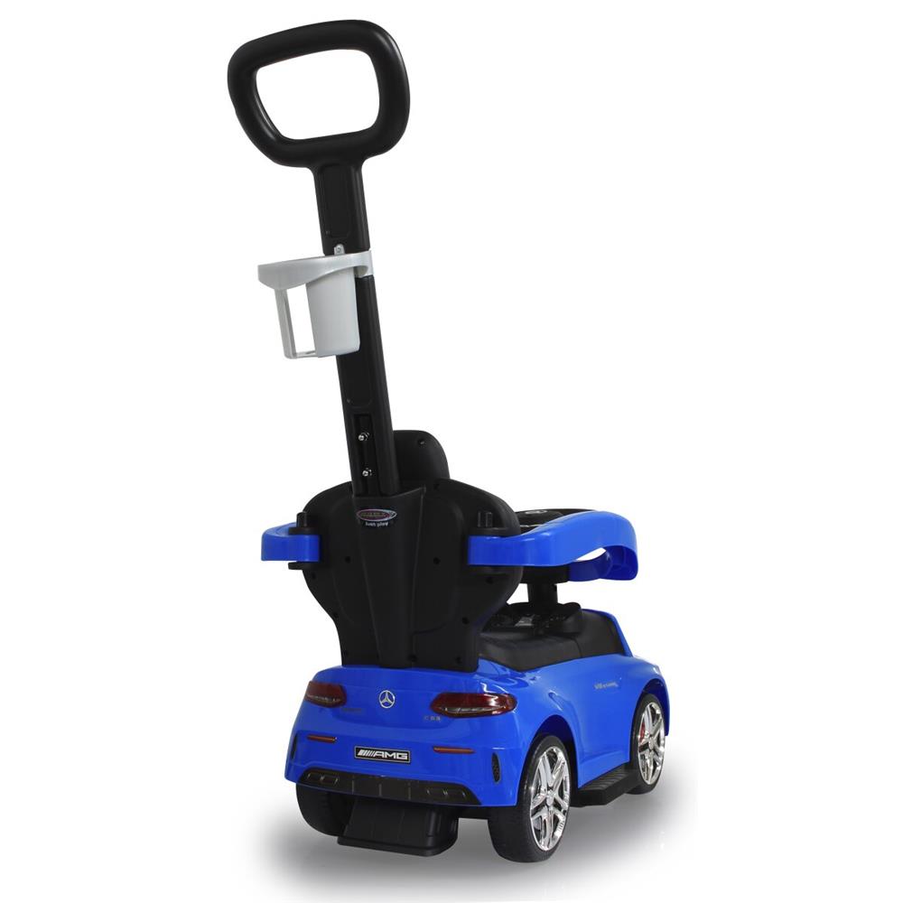 Jamara Rutscher Mercedes-AMG C 63 blau 3in1 - Rutschfahrzeug, mit Schiebestange
