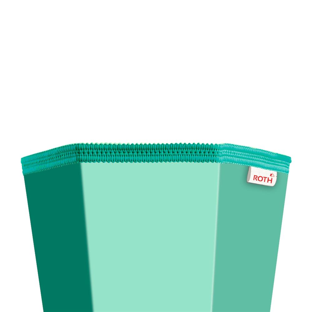 Roth Schultüte-Rohling/Basteltüte, mint, 85cm, eckig, Rot(h)-Spitze, ohne Verschluss